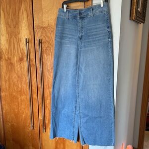 High-Waist Light Blue Denim jeans Skirt new stretchy